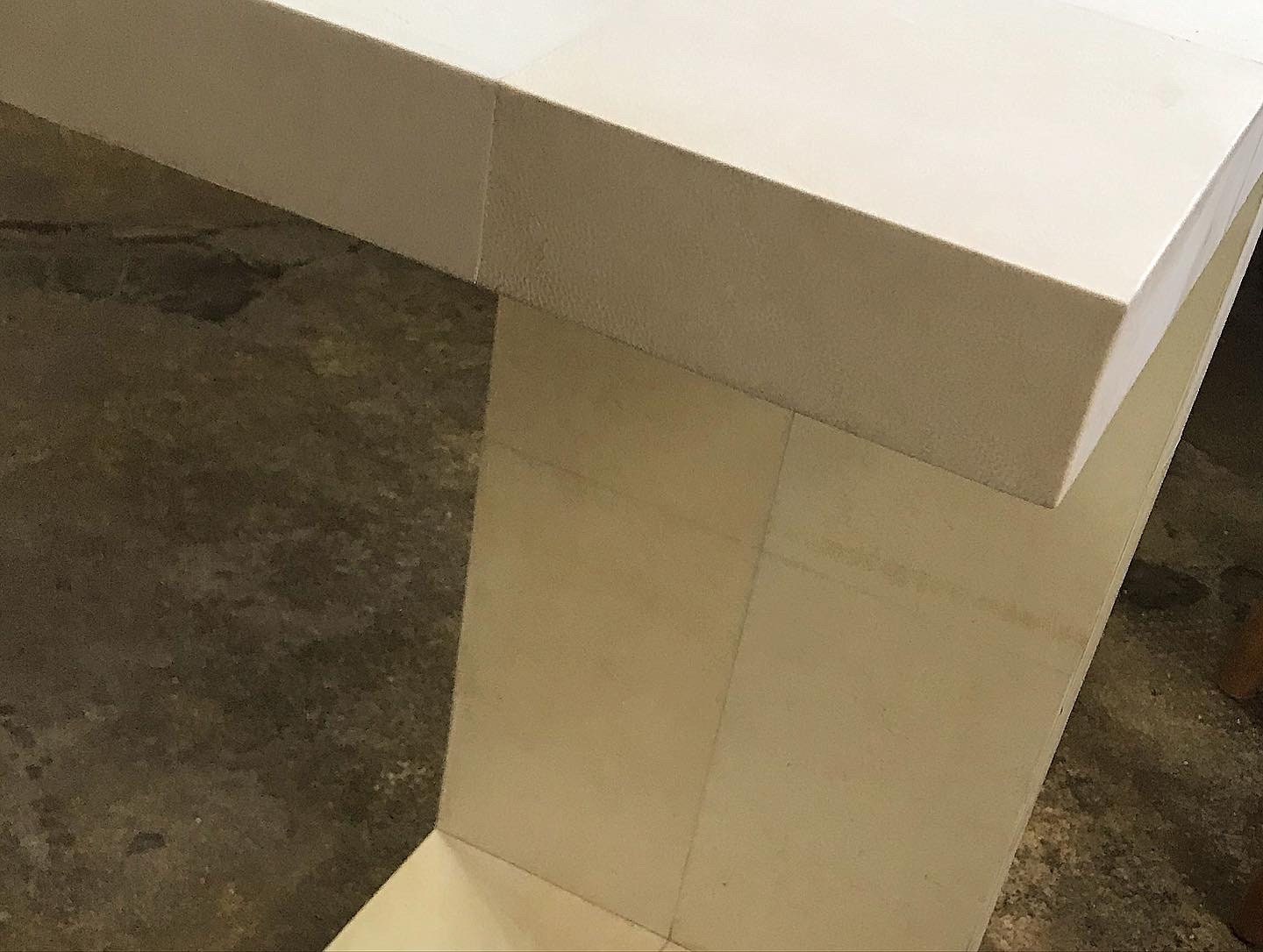 Minimalist Parchment or Vellum skin  Side Table