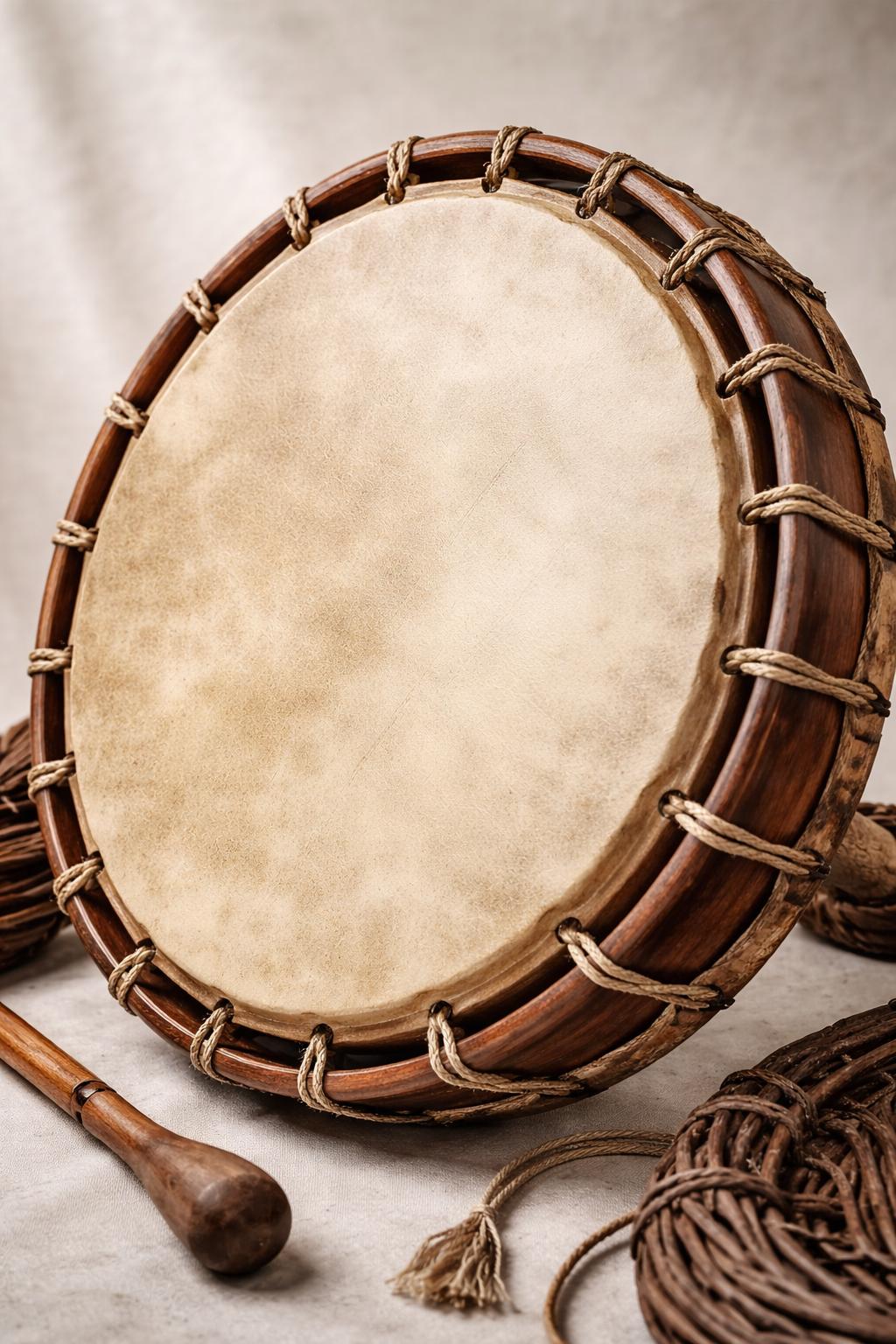Goatskin Rawhide Drum Heads  Natural Unbleached Vellum Rounds for Frame Drums