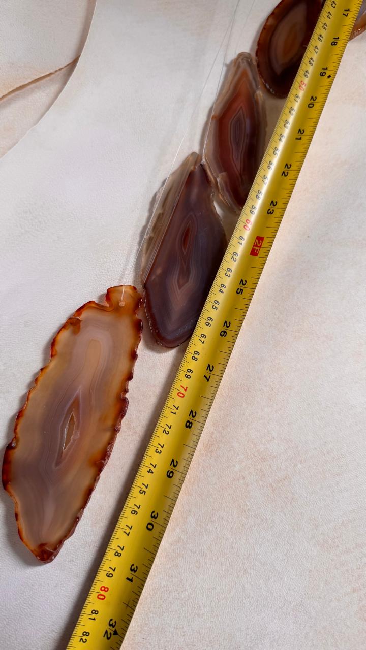 Large Agate Wind Chime, Natural Crystal Wind Chimes, Boho Garden Decor, Hanging Agate Slices, Outdoor Balcony Decor